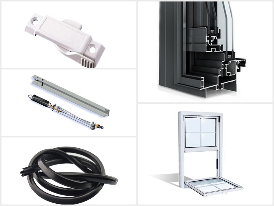 70系列非断桥提拉窗配件